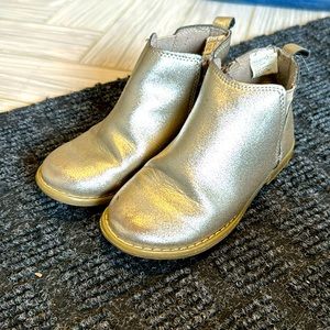 Gap girls silver booties size 13